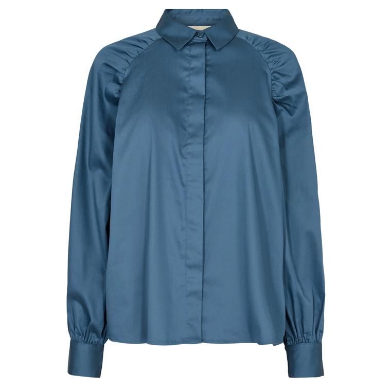 Levete Room LR-ISLA SOLID 71 Skjorte, Faded Blue 